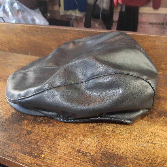 Flat Cap Black Steve Harvey Celebrity Edition Leatherette One Size - Picture 6 of 8